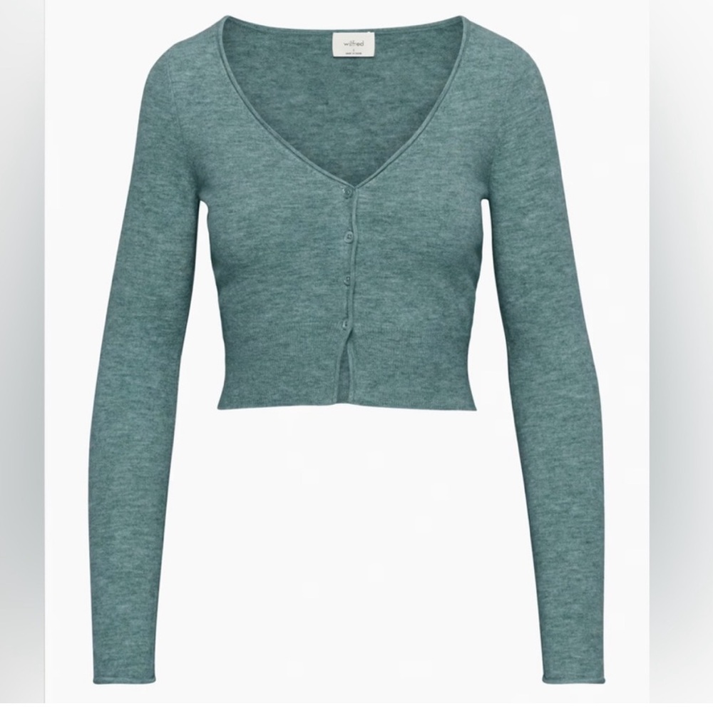 Aritzia Wilfred Santorini Cardigan, merino wool and cashmere
